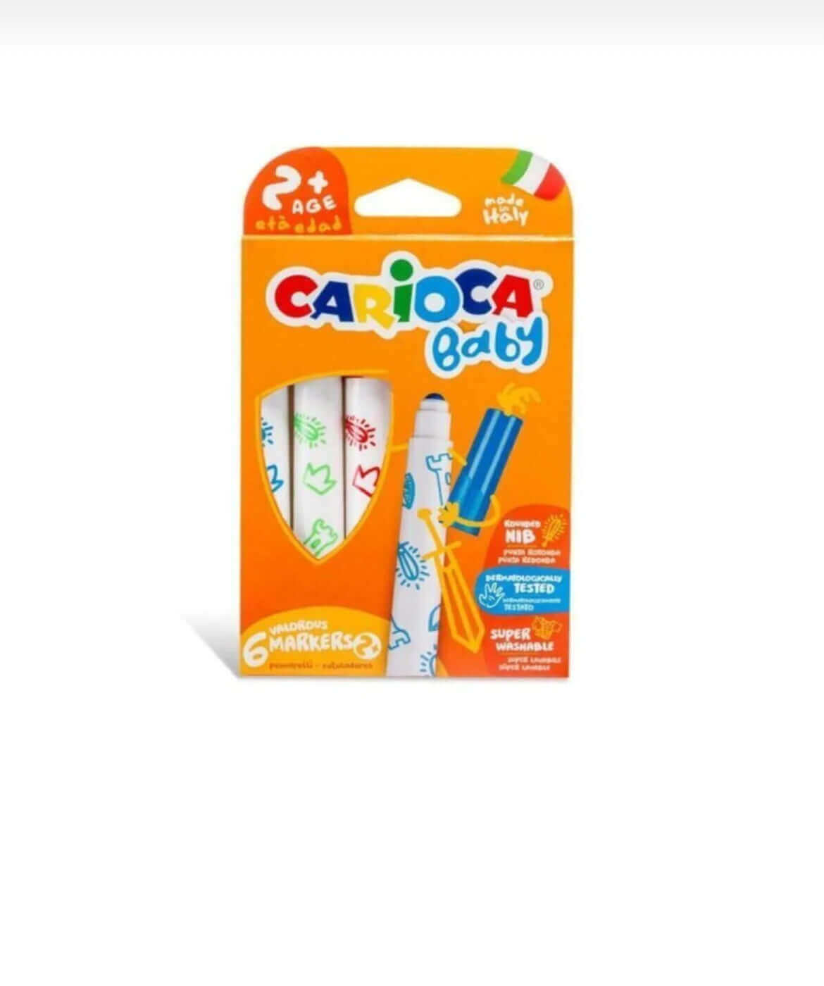 Carioca jumbo 2 yaş yıkanabilir keçeli kalem - 72.00TL - | Elya Kids