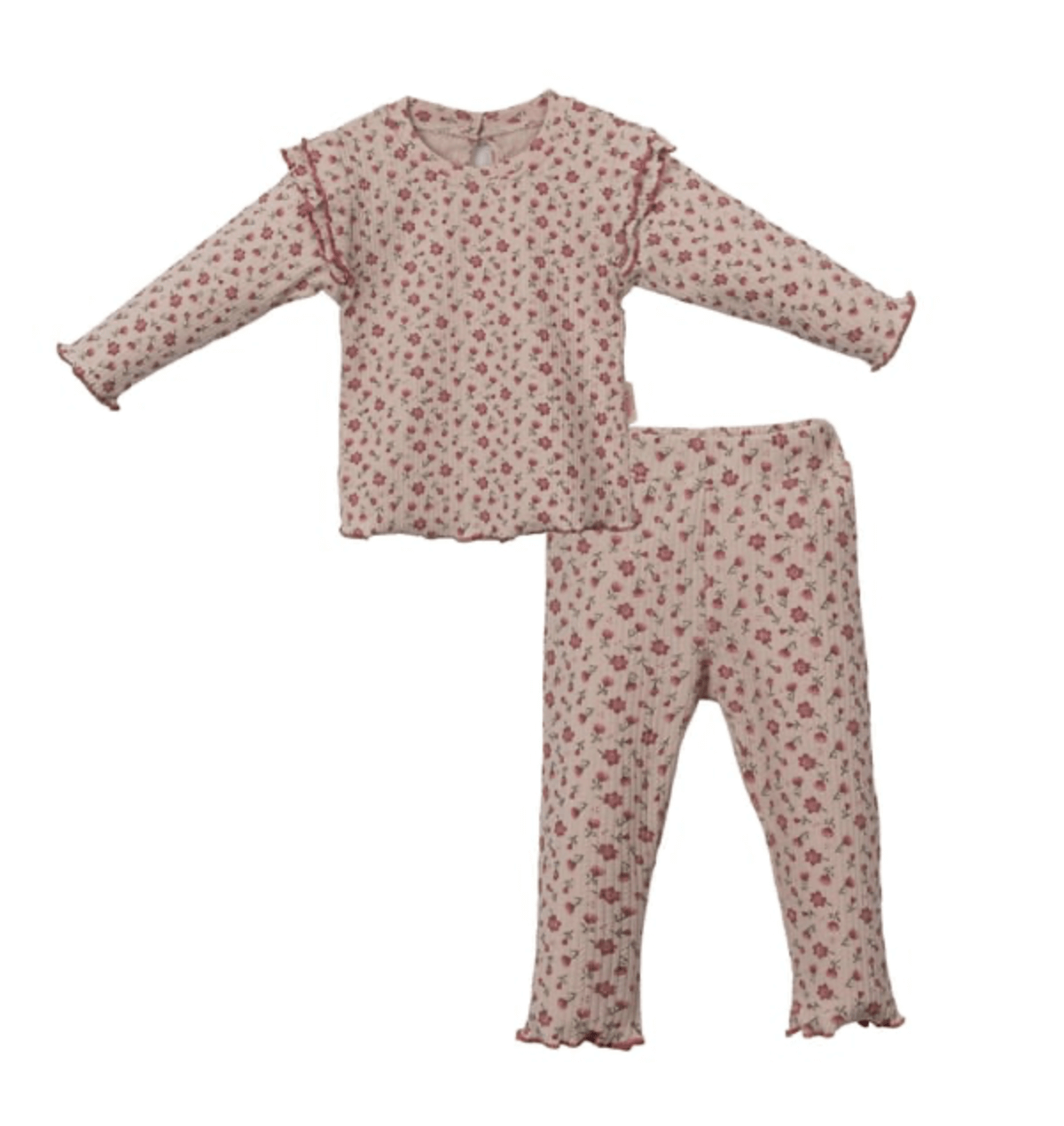 çiçek desenli 2 li kız bebek takım - 499.00TL - | Elya Kids