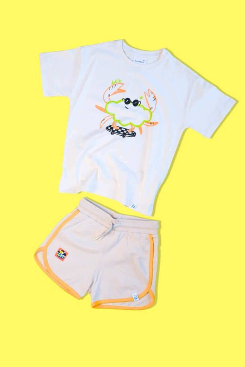 Cool Funny Crab Set - Ecru - 1340.00TL - | Elya Kids