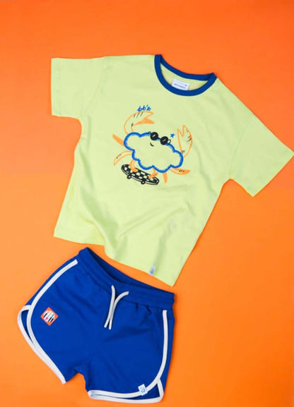 Cool Funny Crab Set - Lime - 1340.00TL - | Elya Kids