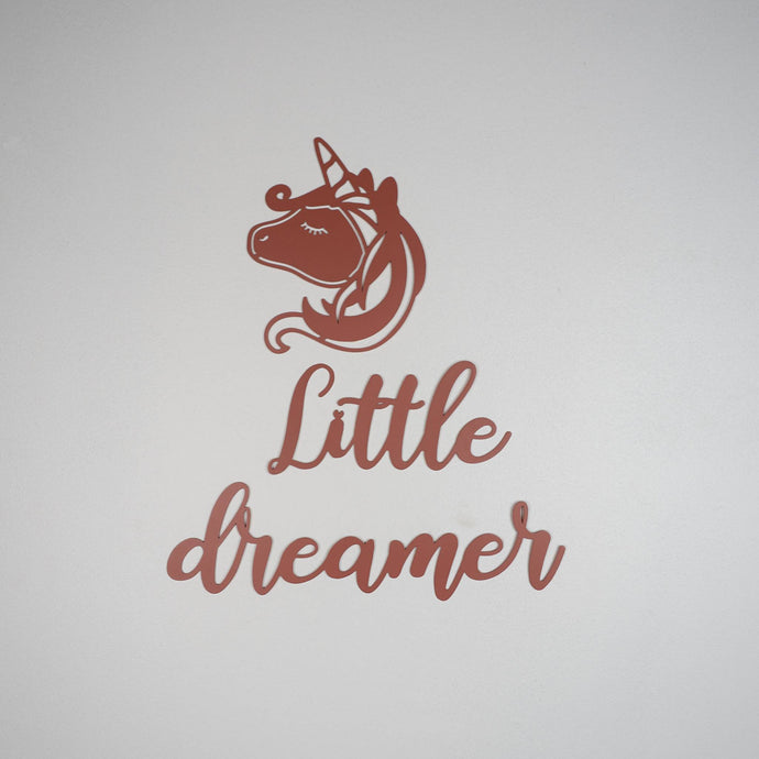 Little Dreamer, Metal Duvar Yazısı, 330TL - Metal Duvar Dekorasyonu | Elya Kids