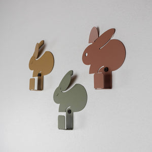 Tavşan 3'lü Set, Metal Duvar Askısı, 235TL - Metal Duvar Dekorasyonu | Elya Kids