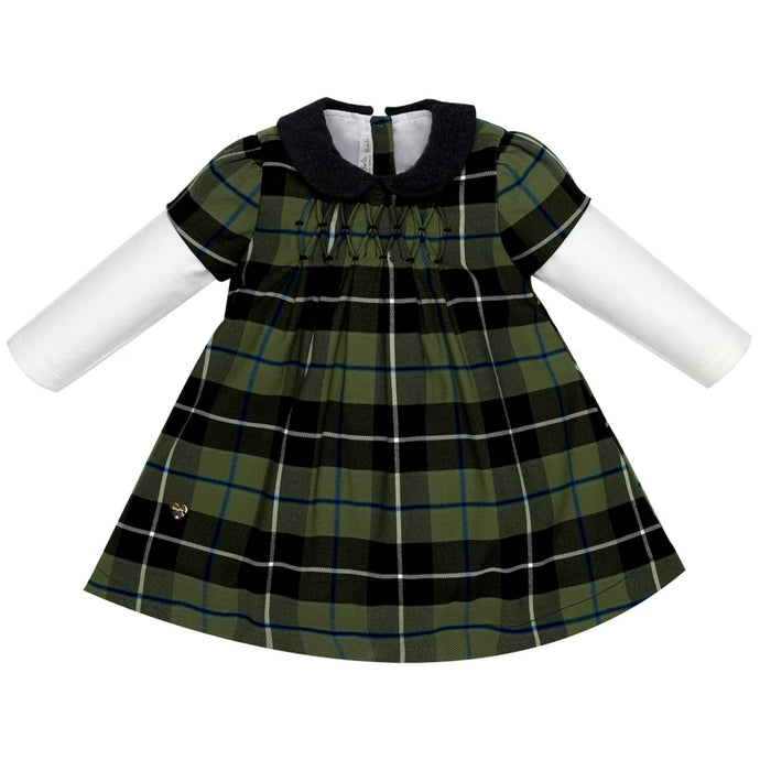Babydola Kız Bebek Asker Yeşili Pamuklu Elbise, 114.95TL - Kız Elbisesi | Elya Kids