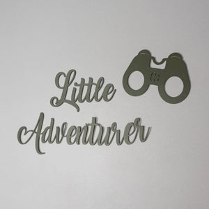 Little Adventurer, Metal Duvar Yazısı, 327TL - Metal Duvar Dekorasyonu | Elya Kids