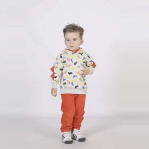Dinozor Desen Baskılı Sweatshirt, 125.9TL - Üst Giyim | Elya Kids