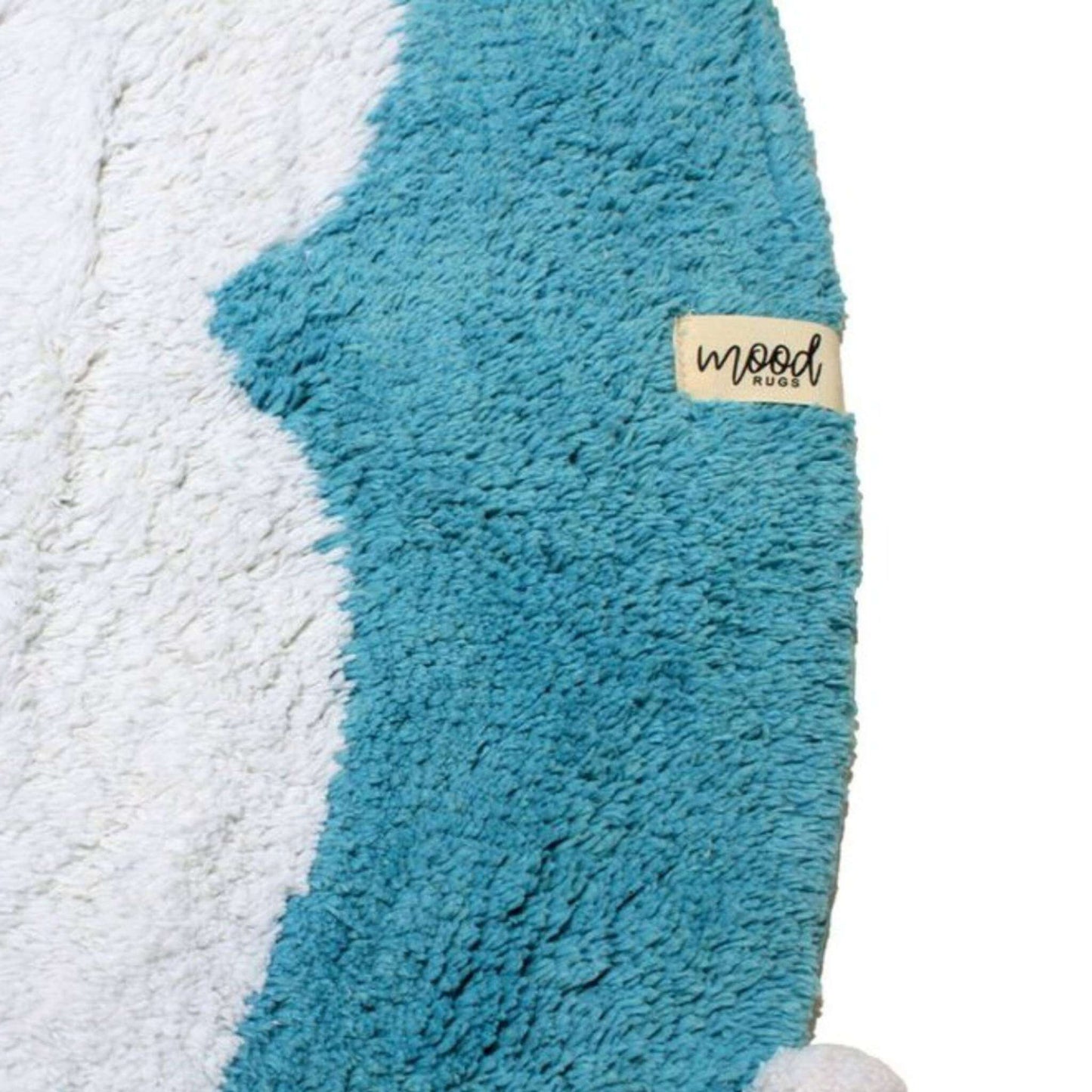 MOOD Rugs Ecru Blue Renk Pompom Halı - 414.99TL - ELYKDS-234 | Elya Kids