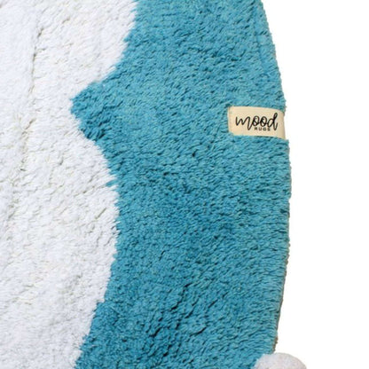 MOOD Rugs Ecru Blue Renk Pompom Halı - 414.99TL - ELYKDS-234 | Elya Kids