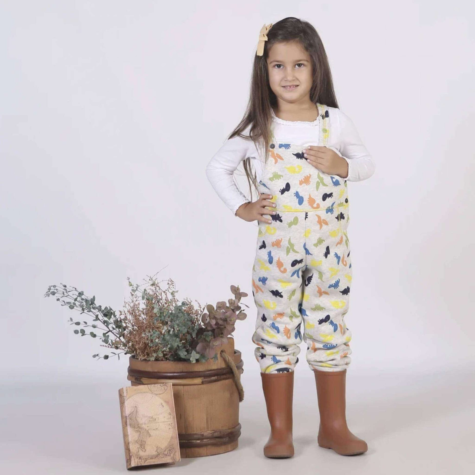 Dinozor Desen Baskılı Tulum - 159.90TL - ELYKDS-92 | Elya Kids