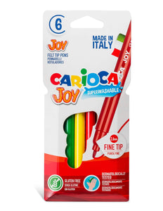 Carioca super joy yıkanabilir keçeli kalem 6 lı